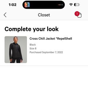 lululemon athletica Black Cross Chill Jacket